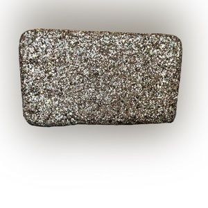 Merona Gold Glitter Square Clutch